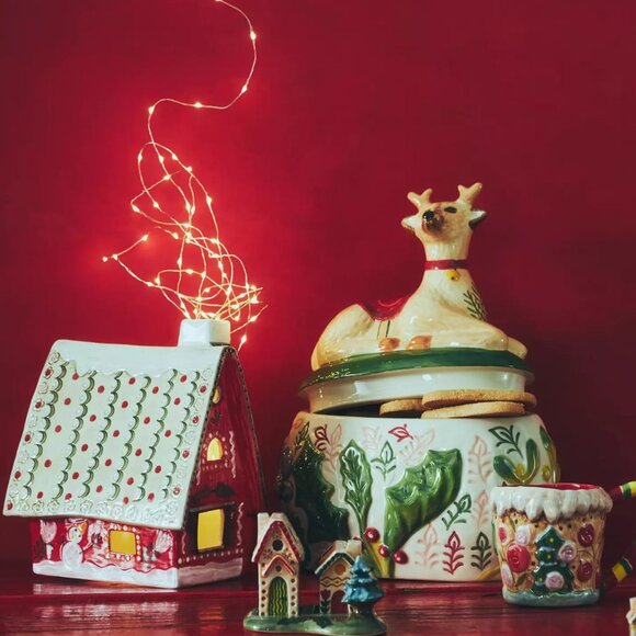 Anthropologie Nathalie Lete Christmas Holiday Village House - Picture 3 of 12